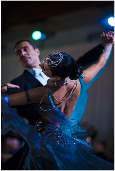 Asli and Gokturk Yurtyapan performing ballroom dance